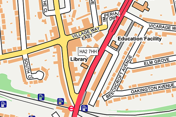 HA2 7HH map - OS OpenMap – Local (Ordnance Survey) HA2 7HH map - OS OpenMap – Local (Ordnance Survey)