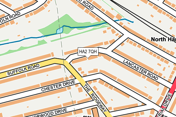 HA2 7QH map - OS OpenMap – Local (Ordnance Survey) HA2 7QH map - OS OpenMap – Local (Ordnance Survey)