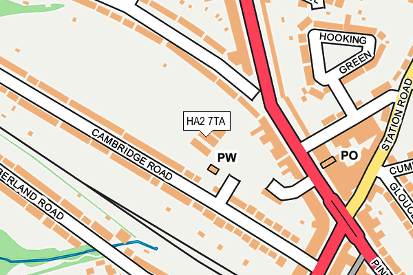 HA2 7TA map - OS OpenMap – Local (Ordnance Survey) HA2 7TA map - OS OpenMap – Local (Ordnance Survey)