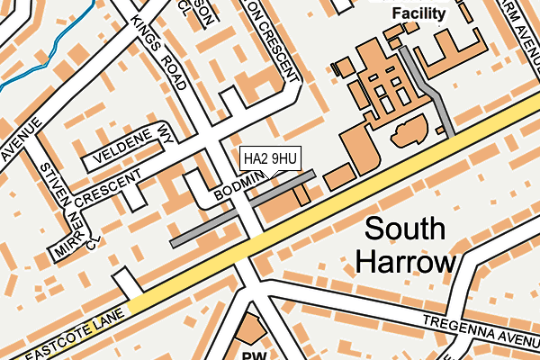 HA2 9HU map - OS OpenMap – Local (Ordnance Survey) HA2 9HU map - OS OpenMap – Local (Ordnance Survey)
