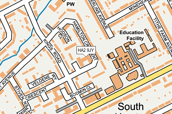HA2 9JY map - OS OpenMap – Local (Ordnance Survey) HA2 9JY map - OS OpenMap – Local (Ordnance Survey)