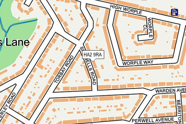 HA2 9RA map - OS OpenMap – Local (Ordnance Survey) HA2 9RA map - OS OpenMap – Local (Ordnance Survey)