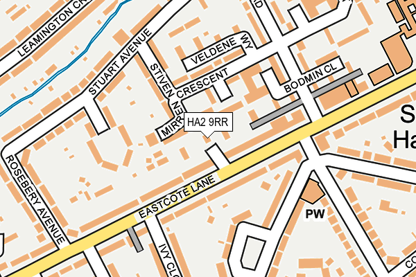 HA2 9RR map - OS OpenMap – Local (Ordnance Survey) HA2 9RR map - OS OpenMap – Local (Ordnance Survey)