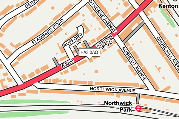HA3 0AQ map - OS OpenMap – Local (Ordnance Survey)