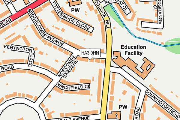 HA3 0HN map - OS OpenMap – Local (Ordnance Survey) HA3 0HN map - OS OpenMap – Local (Ordnance Survey)