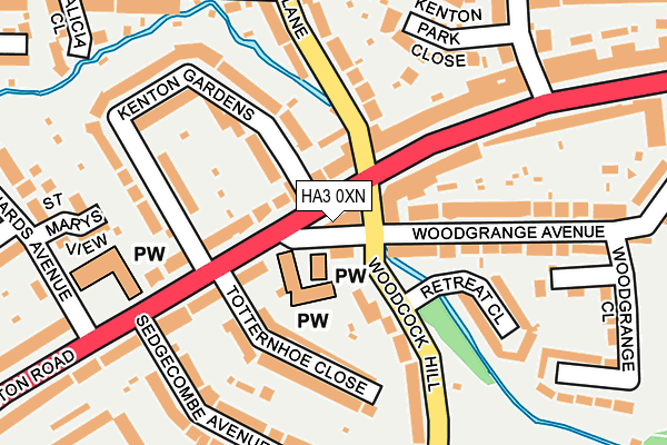 HA3 0XN map - OS OpenMap – Local (Ordnance Survey) HA3 0XN map - OS OpenMap – Local (Ordnance Survey)