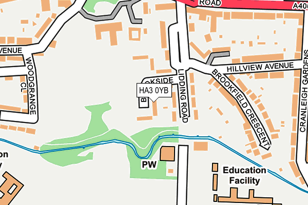 HA3 0YB map - OS OpenMap – Local (Ordnance Survey) HA3 0YB map - OS OpenMap – Local (Ordnance Survey)