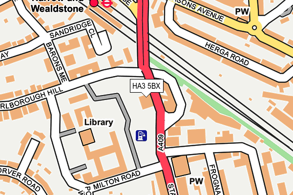 HA3 5BX map - OS OpenMap – Local (Ordnance Survey) HA3 5BX map - OS OpenMap – Local (Ordnance Survey)