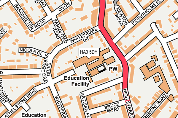 HA3 5DY map - OS OpenMap – Local (Ordnance Survey) HA3 5DY map - OS OpenMap – Local (Ordnance Survey)