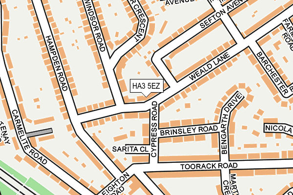 HA3 5EZ map - OS OpenMap – Local (Ordnance Survey) HA3 5EZ map - OS OpenMap – Local (Ordnance Survey)