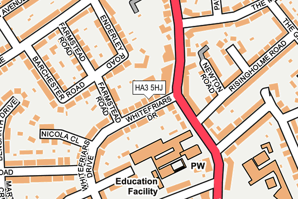 HA3 5HJ map - OS OpenMap – Local (Ordnance Survey) HA3 5HJ map - OS OpenMap – Local (Ordnance Survey)