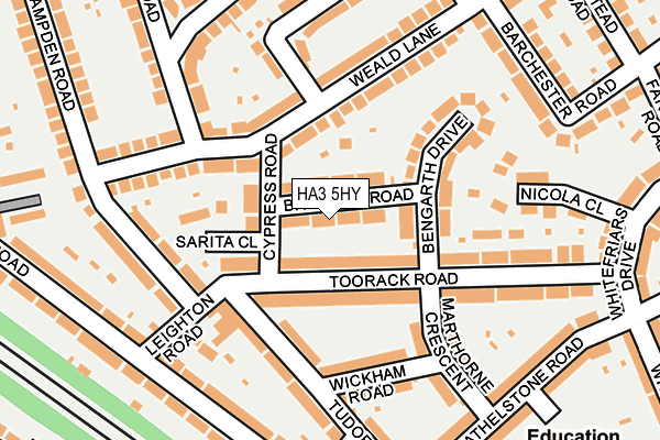 HA3 5HY map - OS OpenMap – Local (Ordnance Survey) HA3 5HY map - OS OpenMap – Local (Ordnance Survey)