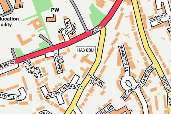 HA3 6BU map - OS OpenMap – Local (Ordnance Survey) HA3 6BU map - OS OpenMap – Local (Ordnance Survey)