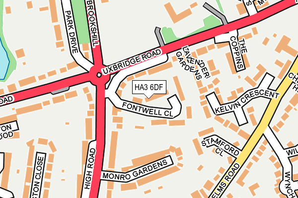 HA3 6DF map - OS OpenMap – Local (Ordnance Survey) HA3 6DF map - OS OpenMap – Local (Ordnance Survey)