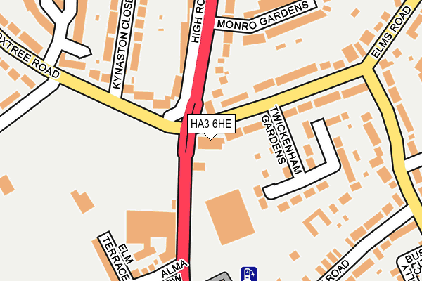HA3 6HE map - OS OpenMap – Local (Ordnance Survey) HA3 6HE map - OS OpenMap – Local (Ordnance Survey)