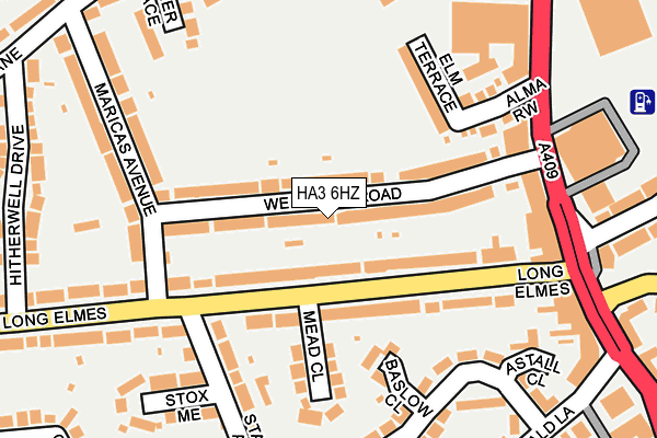 HA3 6HZ map - OS OpenMap – Local (Ordnance Survey) HA3 6HZ map - OS OpenMap – Local (Ordnance Survey)