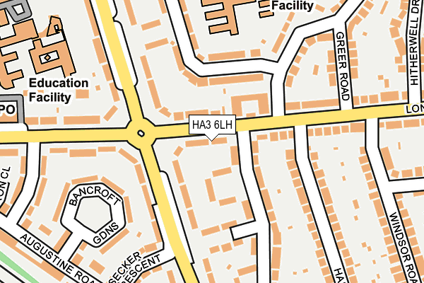HA3 6LH map - OS OpenMap – Local (Ordnance Survey) HA3 6LH map - OS OpenMap – Local (Ordnance Survey)