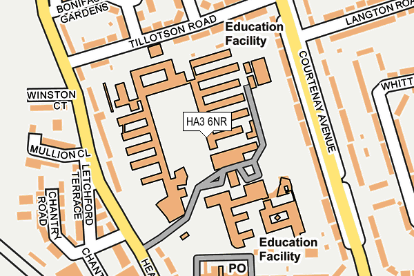 HA3 6NR map - OS OpenMap – Local (Ordnance Survey) HA3 6NR map - OS OpenMap – Local (Ordnance Survey)