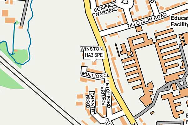 HA3 6PE map - OS OpenMap – Local (Ordnance Survey) HA3 6PE map - OS OpenMap – Local (Ordnance Survey)