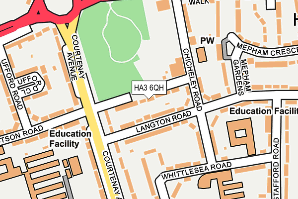 HA3 6QH map - OS OpenMap – Local (Ordnance Survey) HA3 6QH map - OS OpenMap – Local (Ordnance Survey)