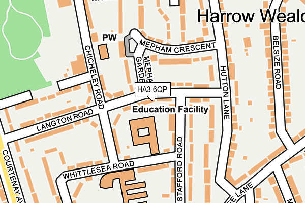 HA3 6QP map - OS OpenMap – Local (Ordnance Survey) HA3 6QP map - OS OpenMap – Local (Ordnance Survey)