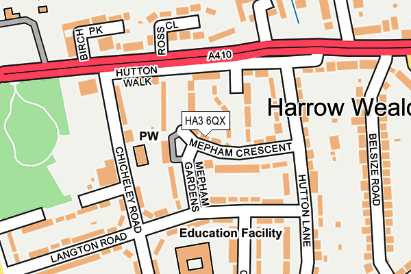 HA3 6QX map - OS OpenMap – Local (Ordnance Survey) HA3 6QX map - OS OpenMap – Local (Ordnance Survey)