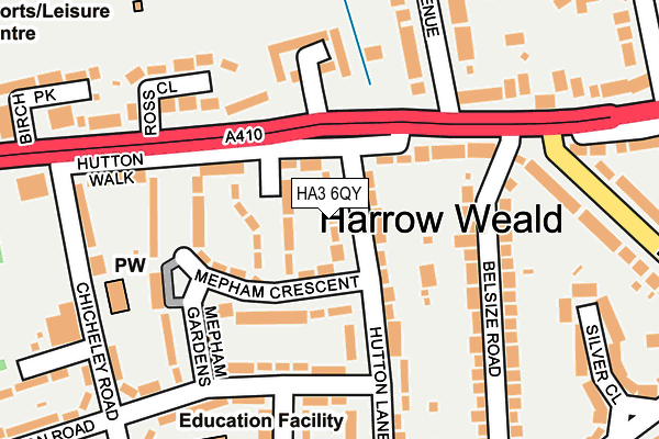 HA3 6QY map - OS OpenMap – Local (Ordnance Survey) HA3 6QY map - OS OpenMap – Local (Ordnance Survey)