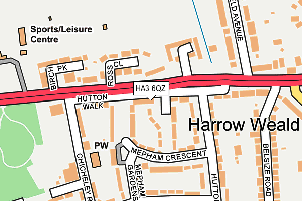 HA3 6QZ map - OS OpenMap – Local (Ordnance Survey) HA3 6QZ map - OS OpenMap – Local (Ordnance Survey)