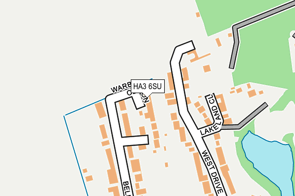 HA3 6SU map - OS OpenMap – Local (Ordnance Survey) HA3 6SU map - OS OpenMap – Local (Ordnance Survey)
