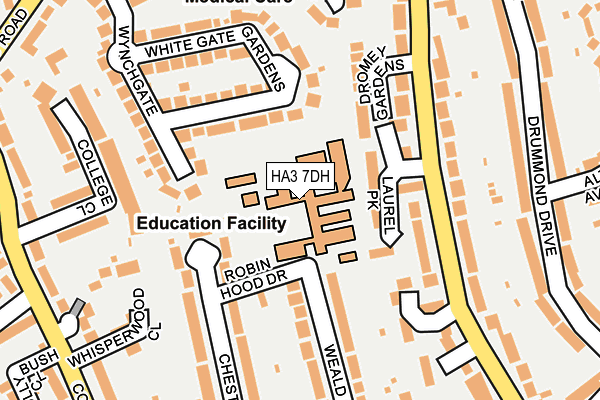 HA3 7DH map - OS OpenMap – Local (Ordnance Survey) HA3 7DH map - OS OpenMap – Local (Ordnance Survey)