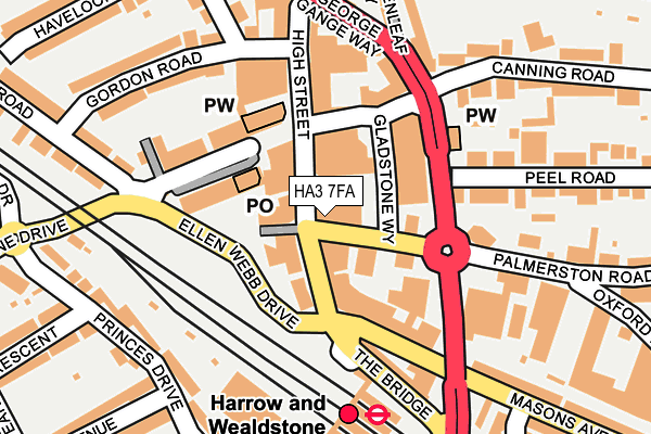 HA3 7FA map - OS OpenMap – Local (Ordnance Survey) HA3 7FA map - OS OpenMap – Local (Ordnance Survey)