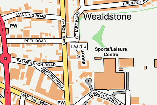 HA3 7FG map - OS OpenMap – Local (Ordnance Survey) HA3 7FG map - OS OpenMap – Local (Ordnance Survey)