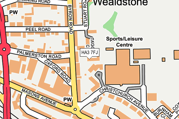 HA3 7FJ map - OS OpenMap – Local (Ordnance Survey) HA3 7FJ map - OS OpenMap – Local (Ordnance Survey)