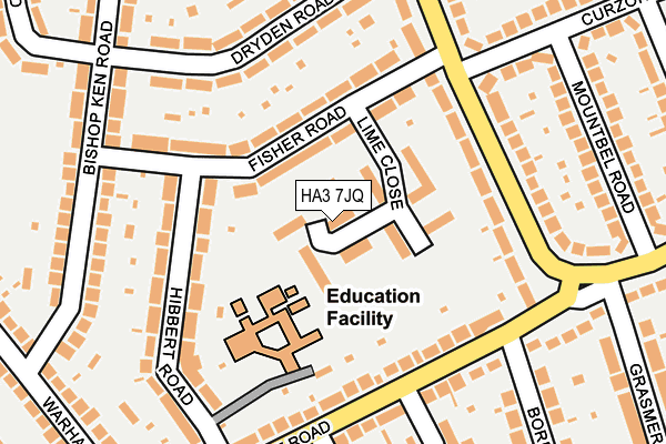 HA3 7JQ map - OS OpenMap – Local (Ordnance Survey) HA3 7JQ map - OS OpenMap – Local (Ordnance Survey)