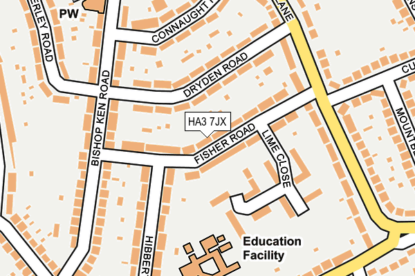 HA3 7JX map - OS OpenMap – Local (Ordnance Survey) HA3 7JX map - OS OpenMap – Local (Ordnance Survey)