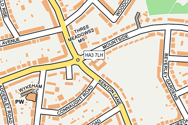 HA3 7LH map - OS OpenMap – Local (Ordnance Survey) HA3 7LH map - OS OpenMap – Local (Ordnance Survey)