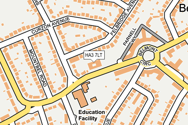 HA3 7LT map - OS OpenMap – Local (Ordnance Survey) HA3 7LT map - OS OpenMap – Local (Ordnance Survey)