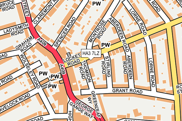 HA3 7LZ map - OS OpenMap – Local (Ordnance Survey) HA3 7LZ map - OS OpenMap – Local (Ordnance Survey)