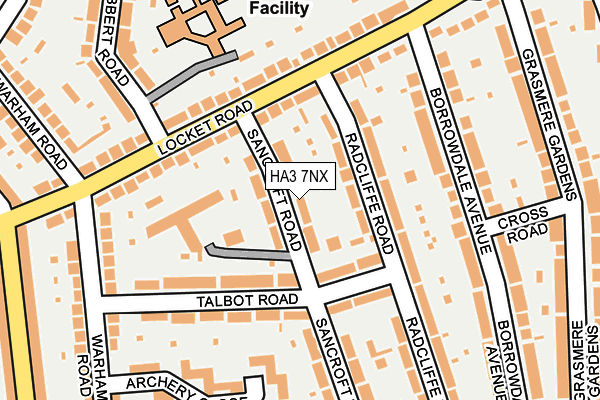 HA3 7NX map - OS OpenMap – Local (Ordnance Survey) HA3 7NX map - OS OpenMap – Local (Ordnance Survey)