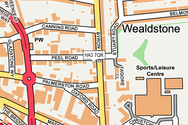 HA3 7QR map - OS OpenMap – Local (Ordnance Survey) HA3 7QR map - OS OpenMap – Local (Ordnance Survey)