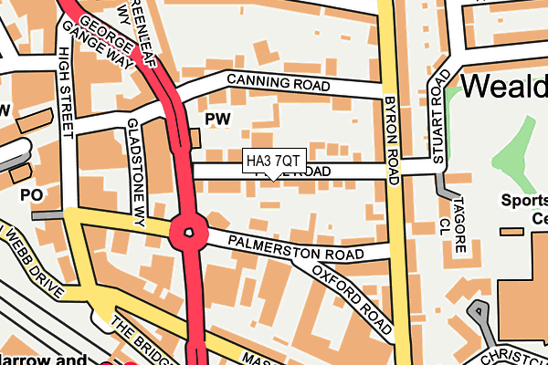 HA3 7QT map - OS OpenMap – Local (Ordnance Survey) HA3 7QT map - OS OpenMap – Local (Ordnance Survey)