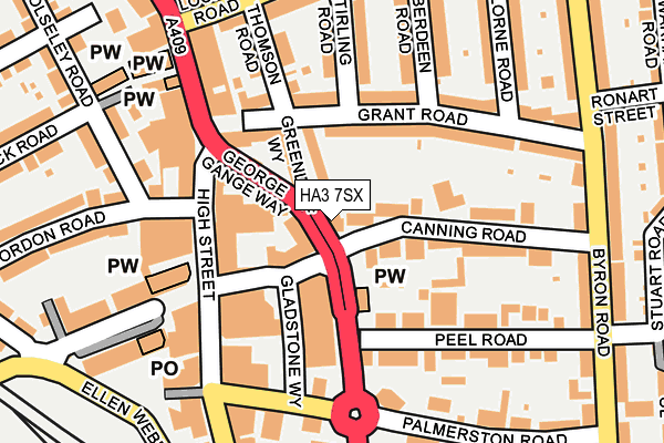 HA3 7SX map - OS OpenMap – Local (Ordnance Survey) HA3 7SX map - OS OpenMap – Local (Ordnance Survey)