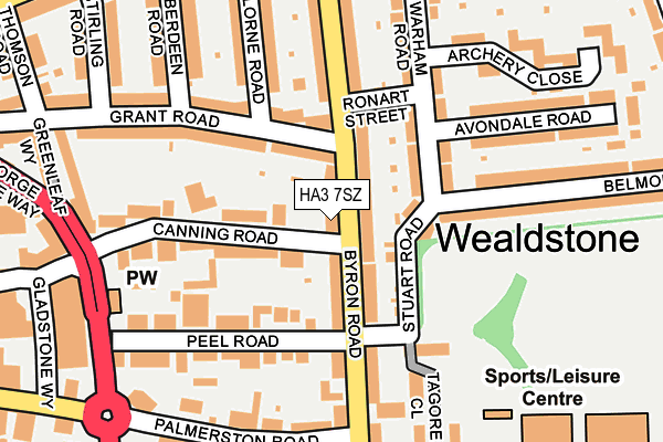 HA3 7SZ map - OS OpenMap – Local (Ordnance Survey) HA3 7SZ map - OS OpenMap – Local (Ordnance Survey)