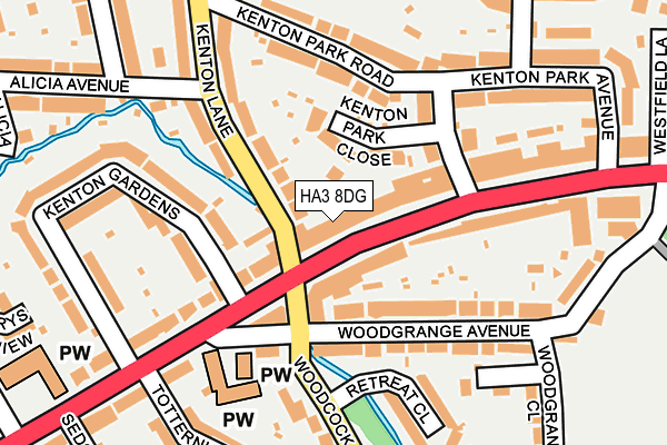 HA3 8DG map - OS OpenMap – Local (Ordnance Survey) HA3 8DG map - OS OpenMap – Local (Ordnance Survey)