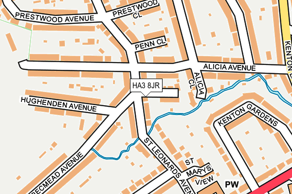 HA3 8JR map - OS OpenMap – Local (Ordnance Survey) HA3 8JR map - OS OpenMap – Local (Ordnance Survey)