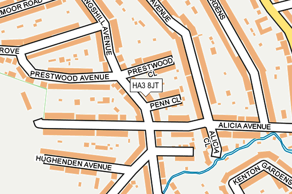 HA3 8JT map - OS OpenMap – Local (Ordnance Survey) HA3 8JT map - OS OpenMap – Local (Ordnance Survey)