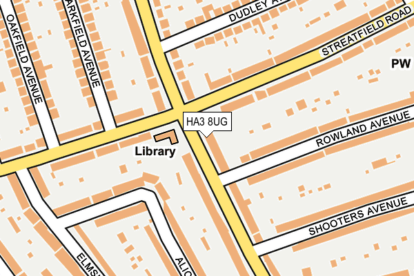HA3 8UG map - OS OpenMap – Local (Ordnance Survey) HA3 8UG map - OS OpenMap – Local (Ordnance Survey)