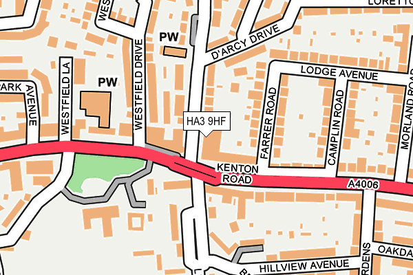 HA3 9HF map - OS OpenMap – Local (Ordnance Survey) HA3 9HF map - OS OpenMap – Local (Ordnance Survey)