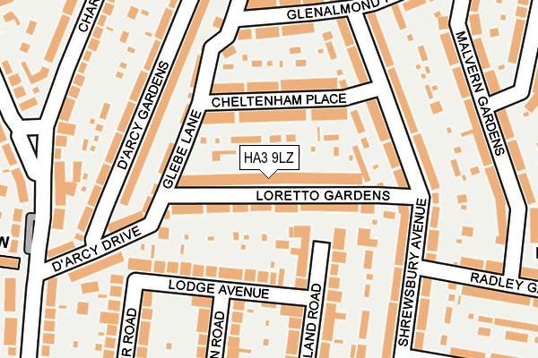HA3 9LZ map - OS OpenMap – Local (Ordnance Survey) HA3 9LZ map - OS OpenMap – Local (Ordnance Survey)