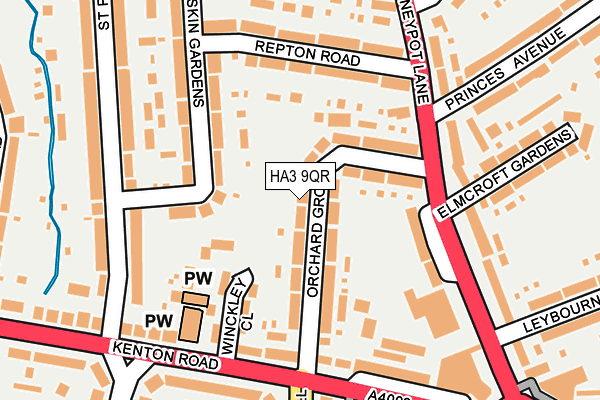 HA3 9QR map - OS OpenMap – Local (Ordnance Survey) HA3 9QR map - OS OpenMap – Local (Ordnance Survey)